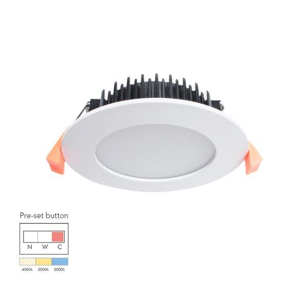 Tri-Color Temperature Residential 9W Dimmable LED Downlight
