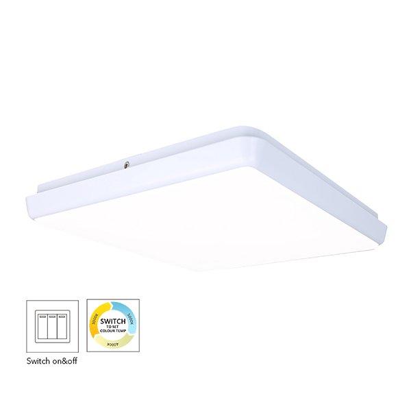 250mm Square Dimmable LED Ceiling Lamp