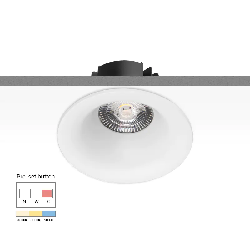 【 COB Tri-color 】Multi-fit 9W Dimmable LED Downlight