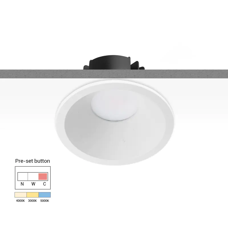 【 SMD(Diffuser) Tri-color 】Multi-fit 9W Dimmable LED Downlight