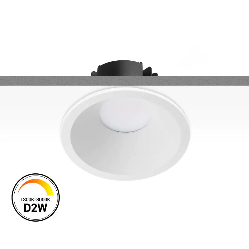 【 SMD(Diffuser) Dim-to-warm 】Multi-fit 9W Dimmable LED Downlight