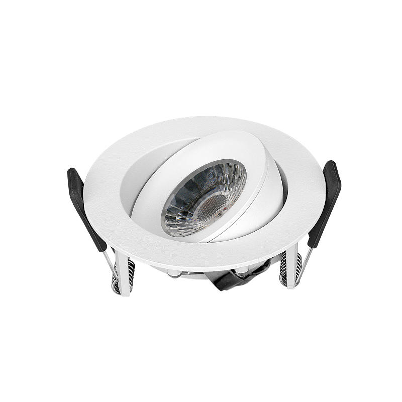 Patented Design 360 Allround Gyro Tilt 9W downlight（Lens)