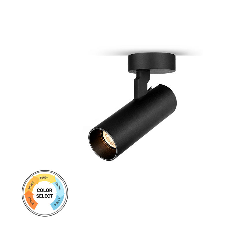 10W Flicker free 5-CCT dimmable surface mounted spot light