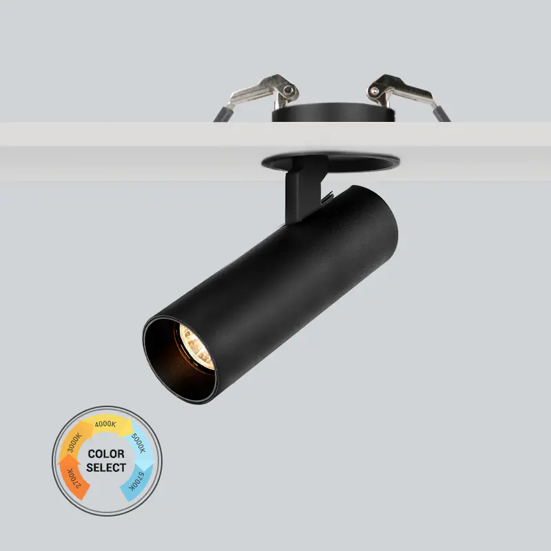 15W Flicker free 5-CCTdimmable recessed spot light